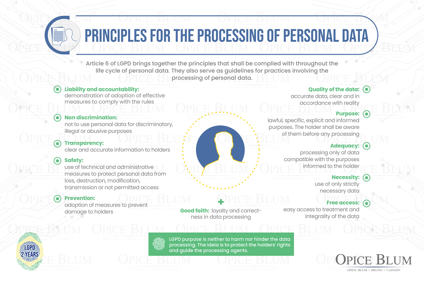 Infographic - Principles For The Processing Of Personal Data